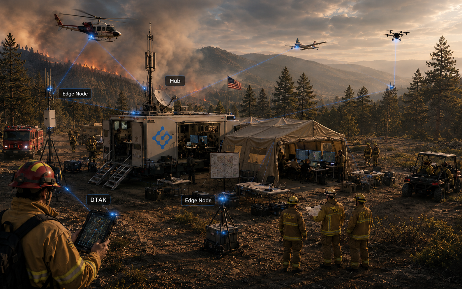 TrustGrid operators coordinating in the field